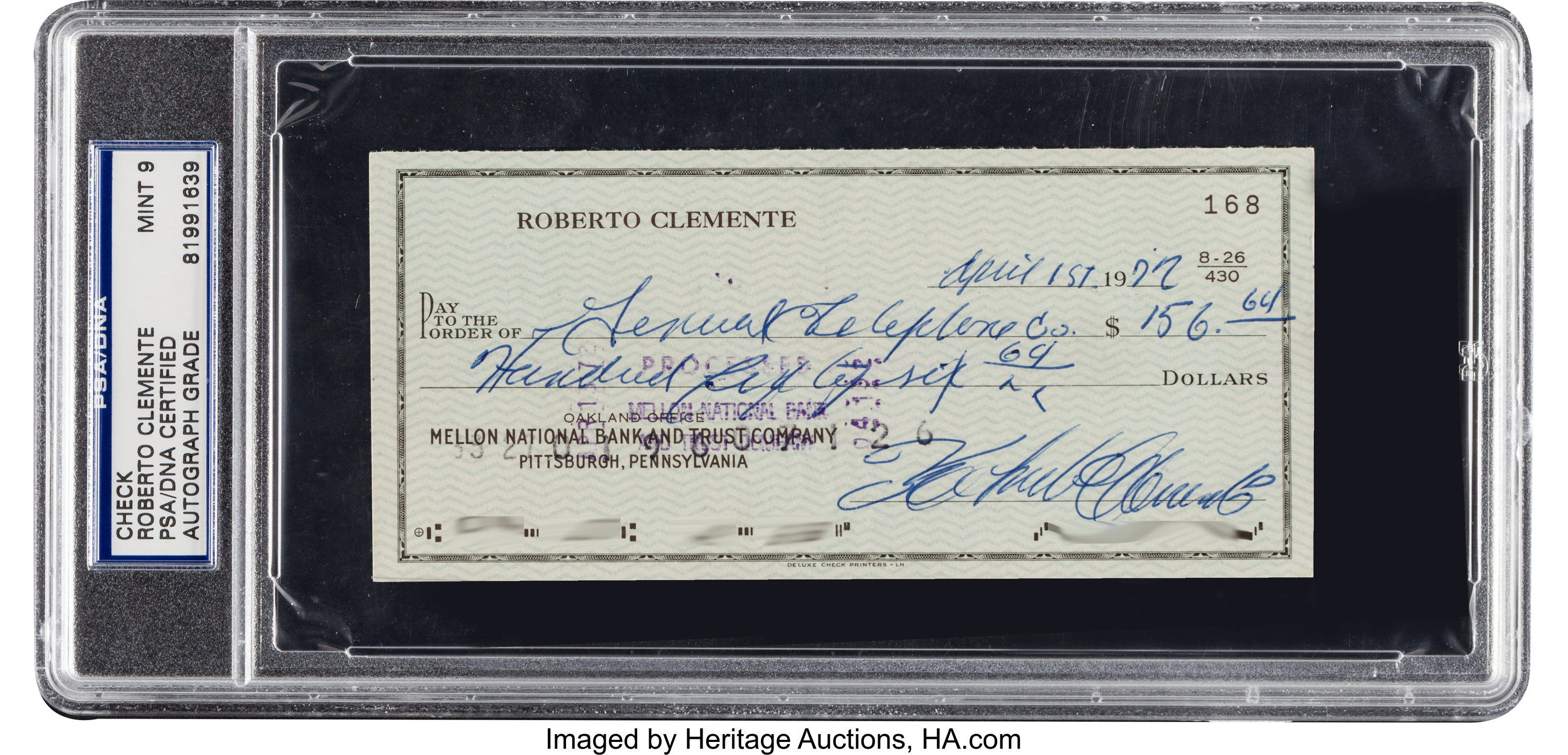 Lot Detail - Important 1972 Roberto Clemente Single Signed