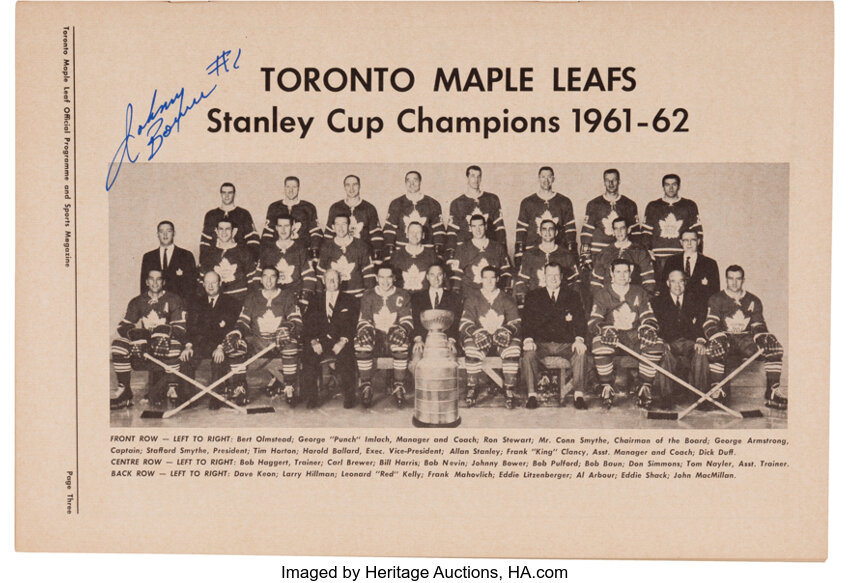 NHL 1961 - 62 Toronto Maple Leafs Team Pic Cup Champs 8 X 10 Photo Picture