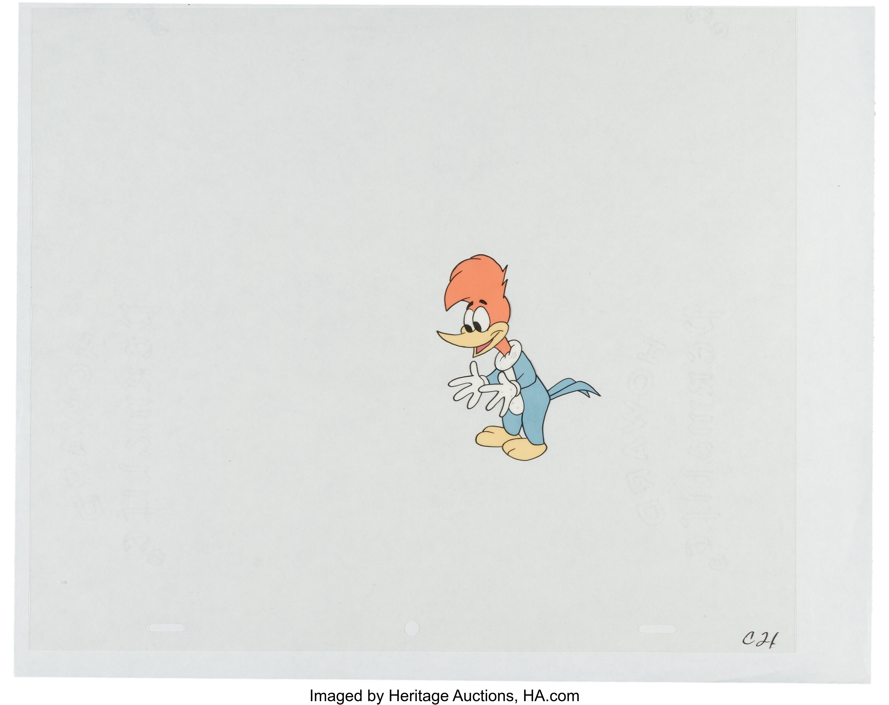 Woody Woodpecker Production Animation Cel Original Art (Walter | Lot ...