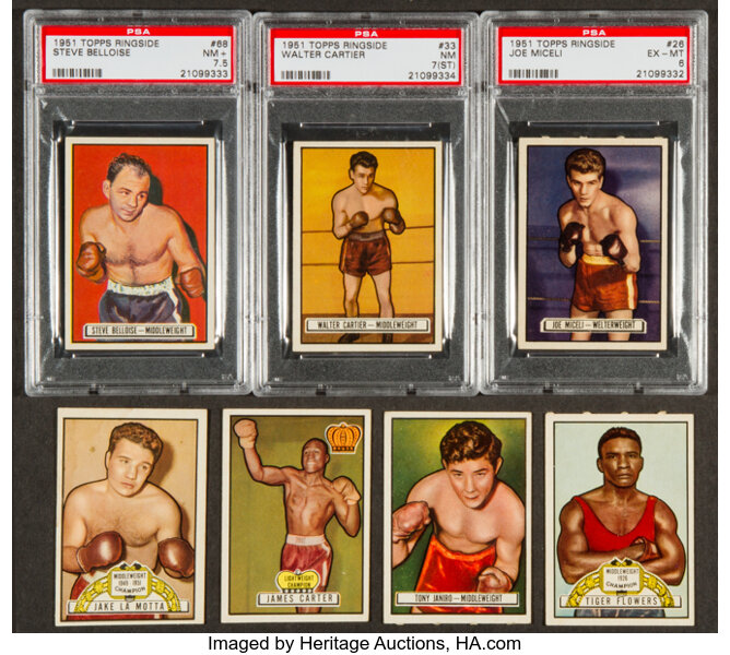 1951 Topps Ringside Boxing Collection 18 Boxing Cards Lot Images, Photos, Reviews