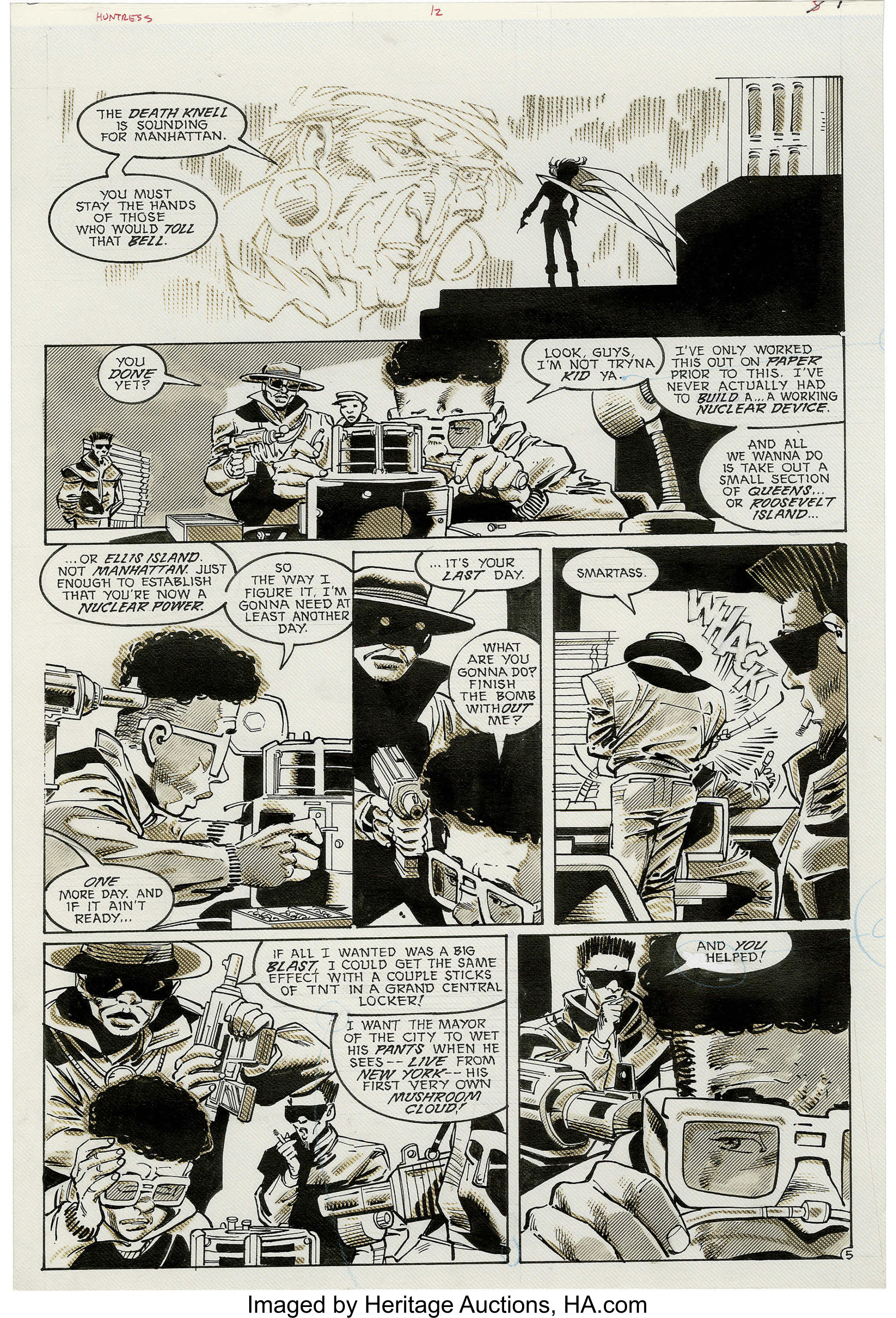 Joe Staton and Bob Smith - The Huntress #12 page 5 Original Art | Lot  #17643 | Heritage Auctions