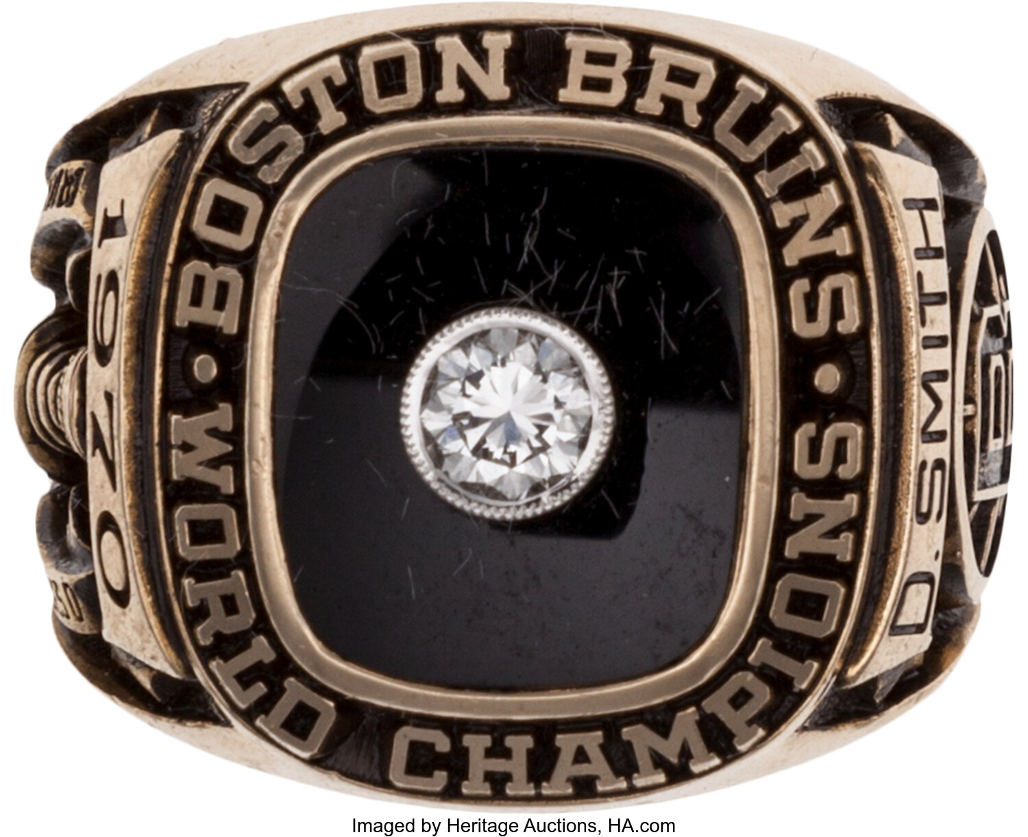 Bruins 1970 Stanley Cup Champs Ring Top Puck | Boston ProShop