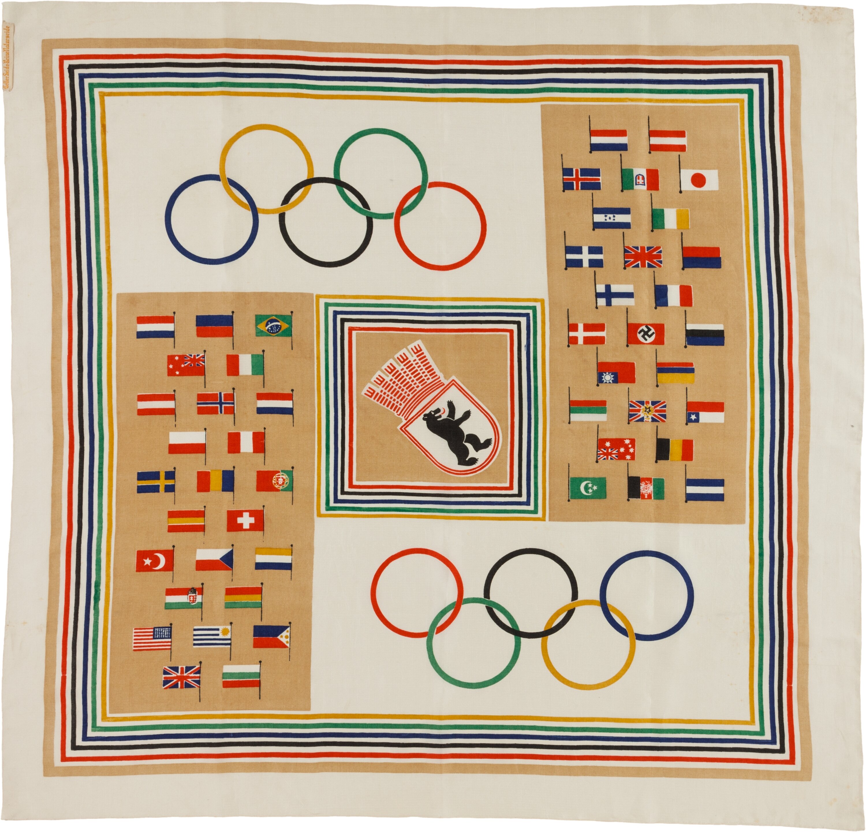 1936 Berlin Summer Olympics Silk Scarf.... Miscellaneous Lot 44193