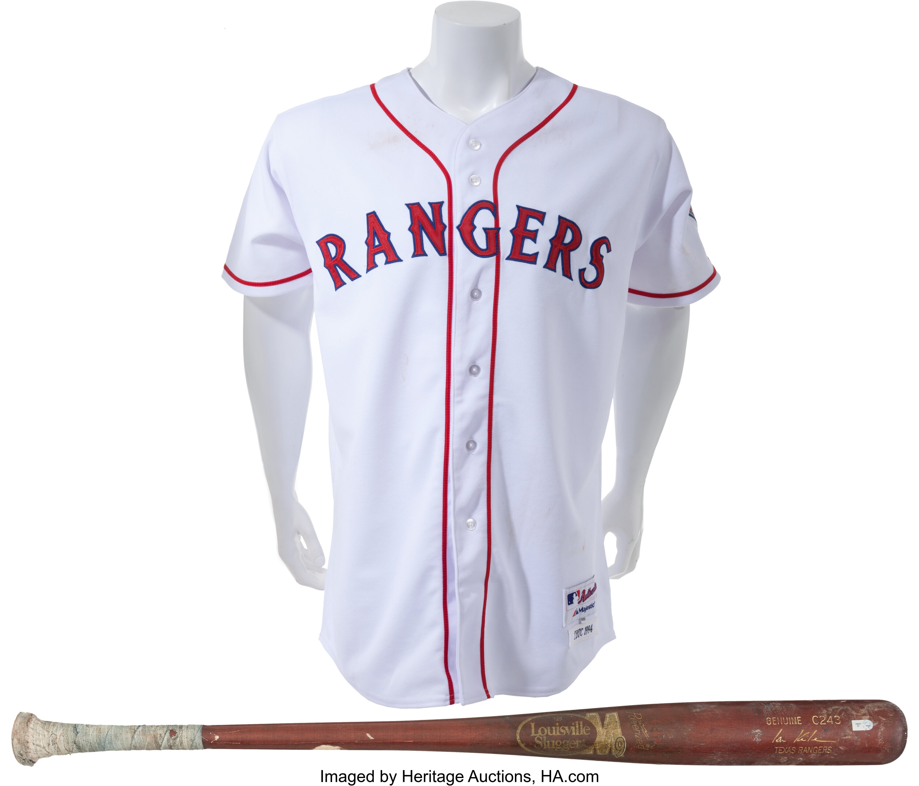 2012 Ian Kinsler Game Worn Texas Rangers Throwback Uniform & Game