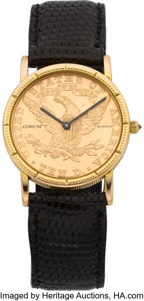 Corum 1904 Ten Dollar Gold Coin Watch. Timepieces Lot 58169