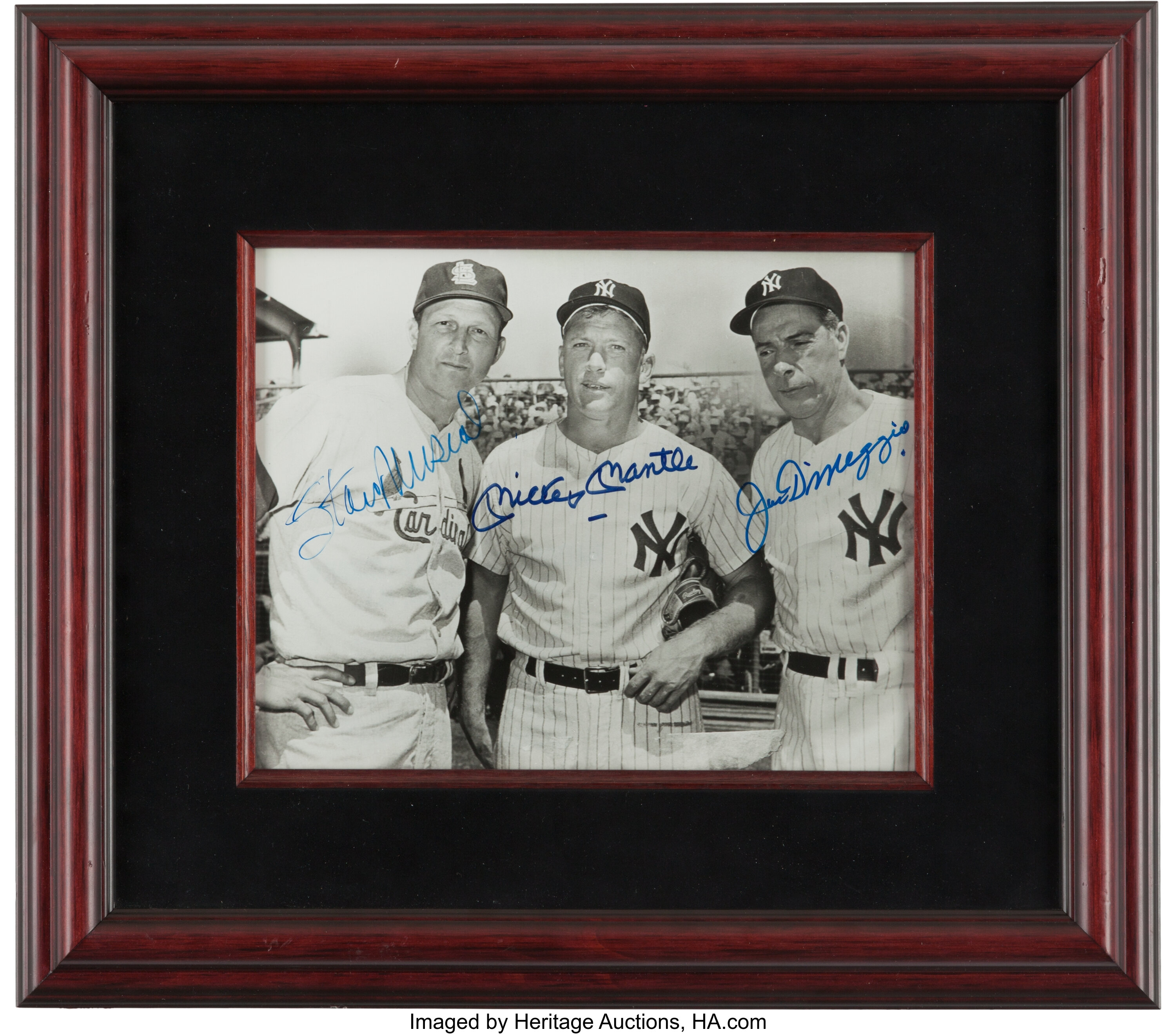 Mickey Mantle and Joe DiMaggio Signed Photograph