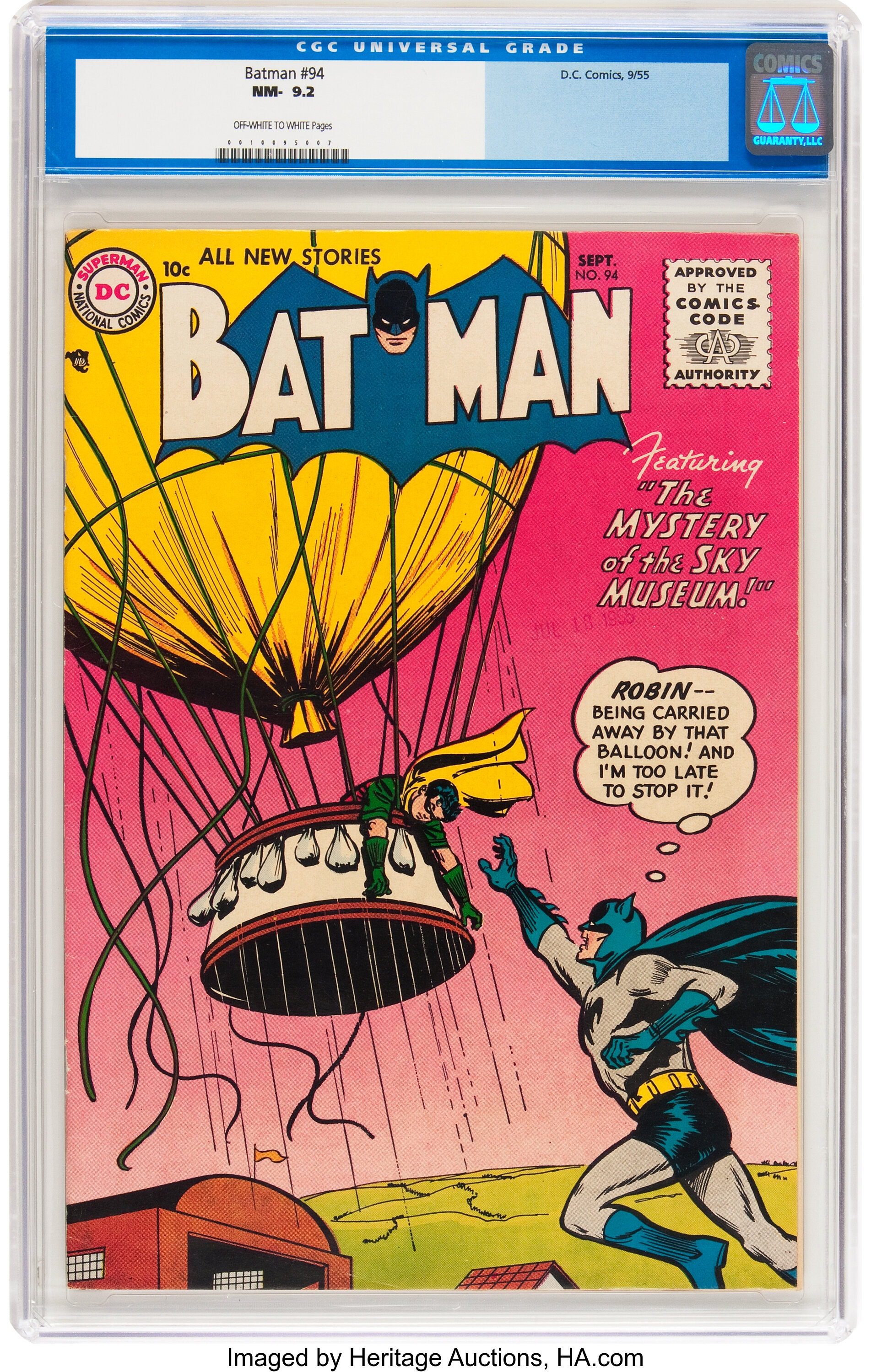 Batman #94 (DC, 1955) CGC NM Off-white to white pages.... | Lot #91066  | Heritage Auctions