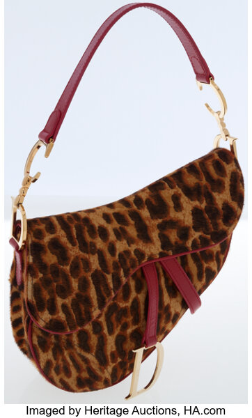 Dior leopard hotsell saddle bag