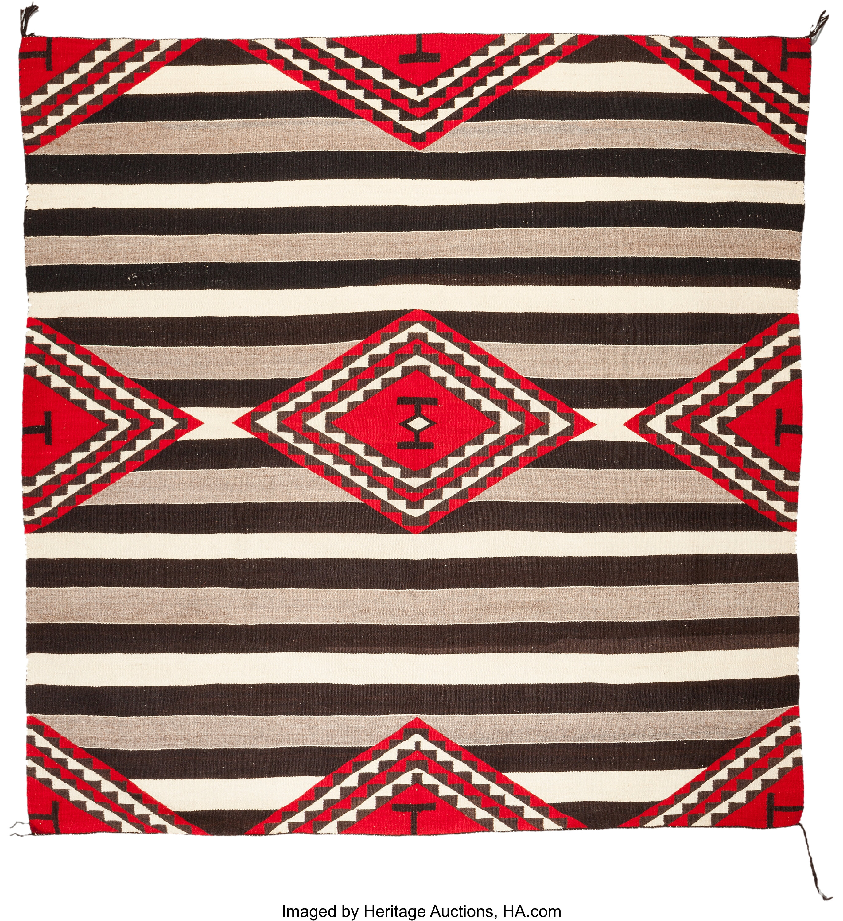 A NAVAJO CHIEF'S STYLE BLANKET. c. 1940... Other | Lot #54036 ...