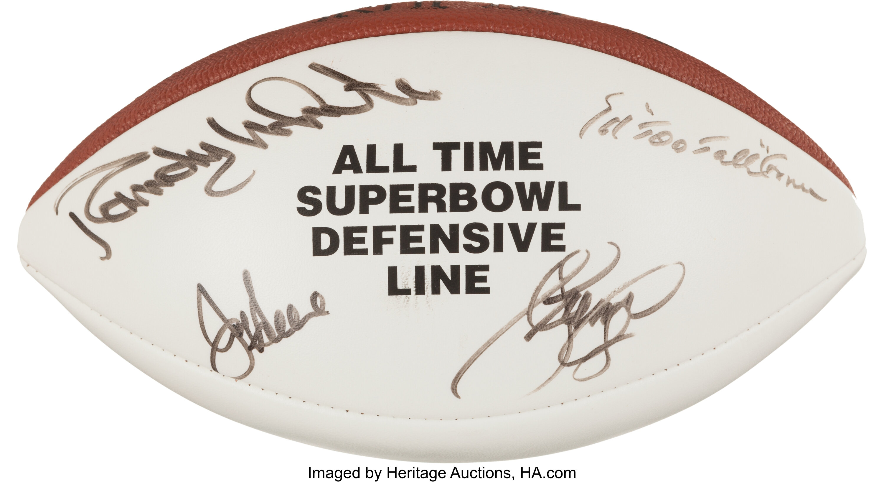 Randy White, Joe Greene, Ed Jones, L.C. Greenwood Multi-Signed Football