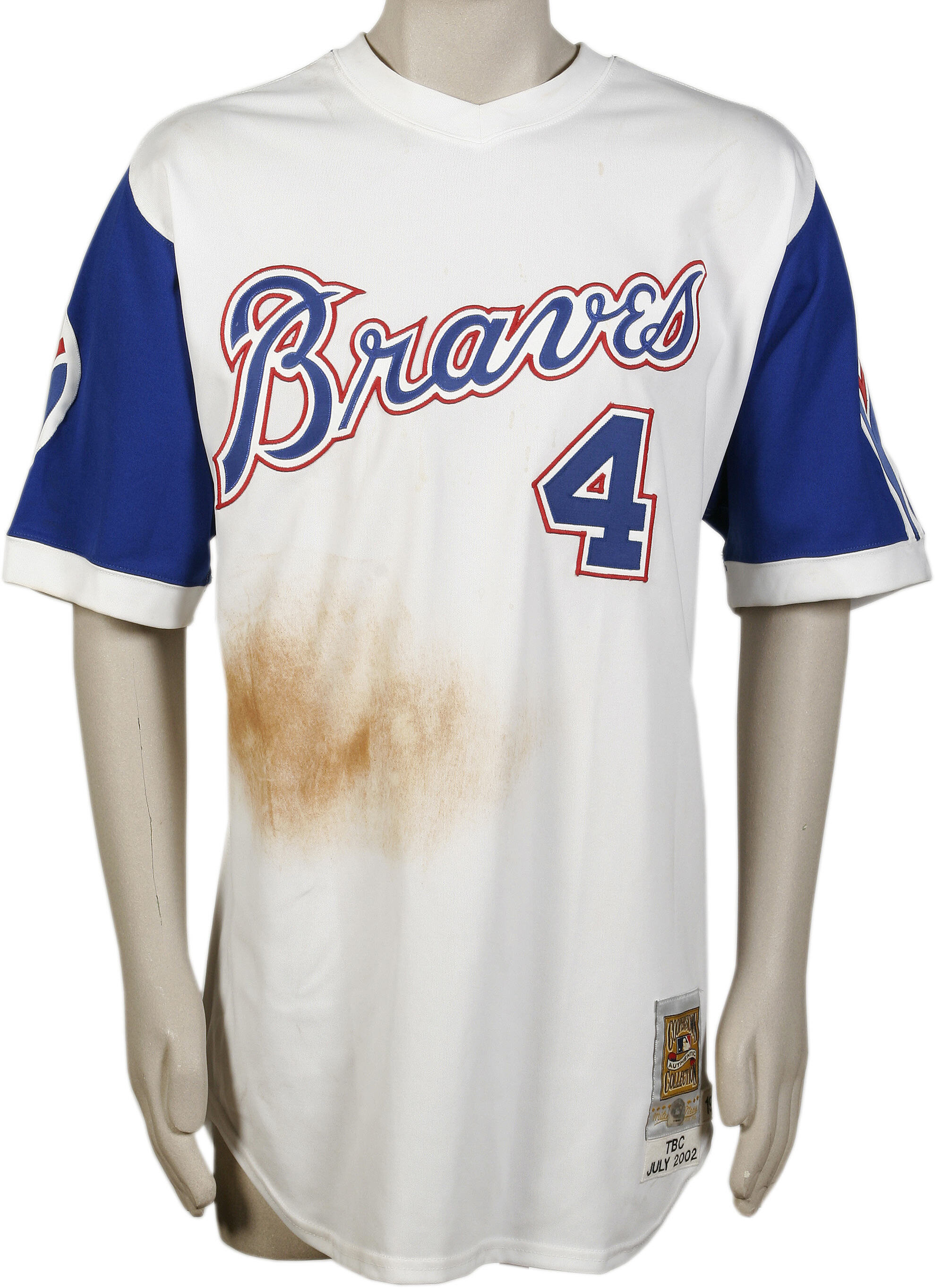 Atlanta Braves 1974 Hank Aaron White Stitched Throwback Jersey