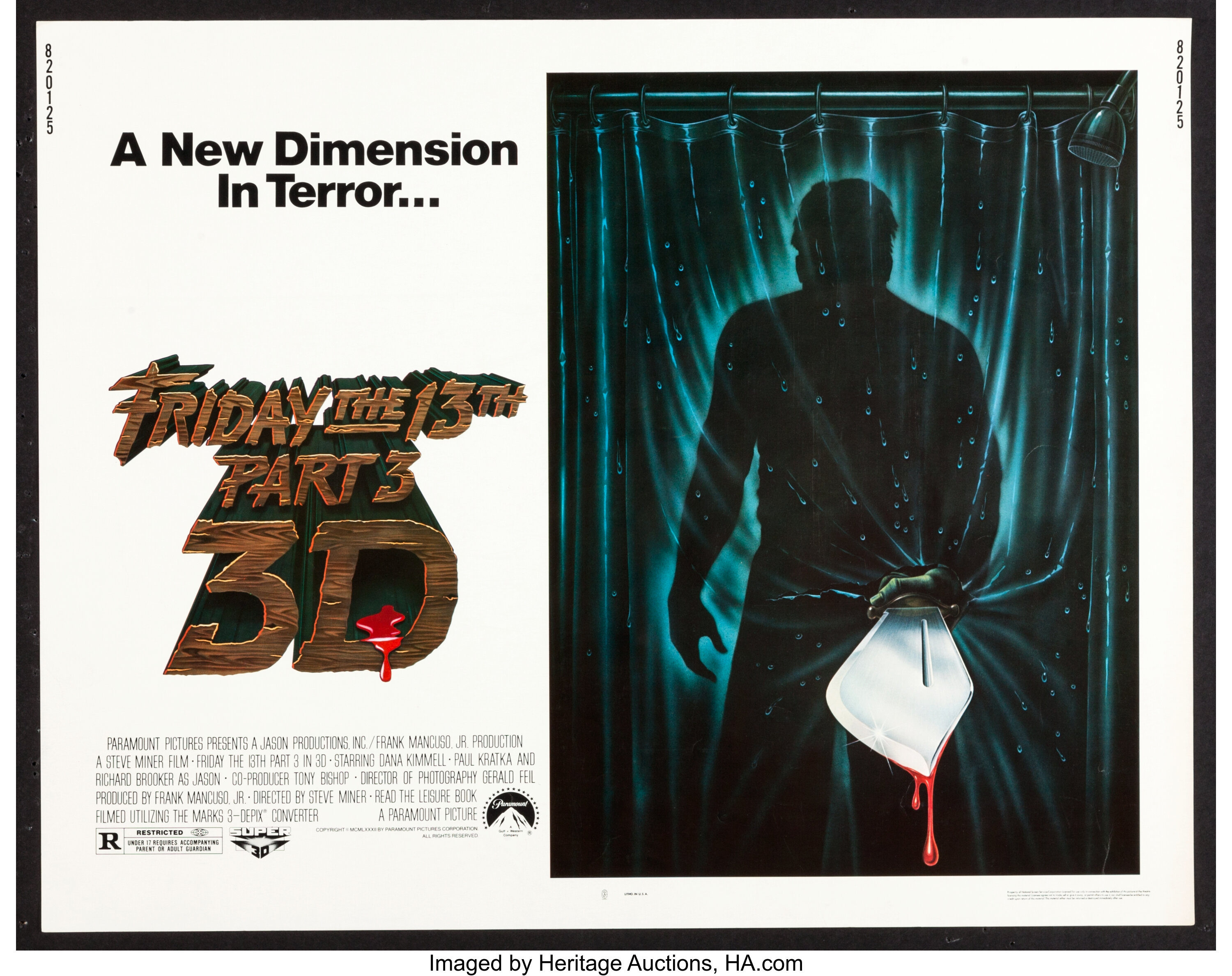Friday The 13th Part 3 And Other Lot Paramount 1982 Half Sheet Lot 53187 Heritage Auctions 6703