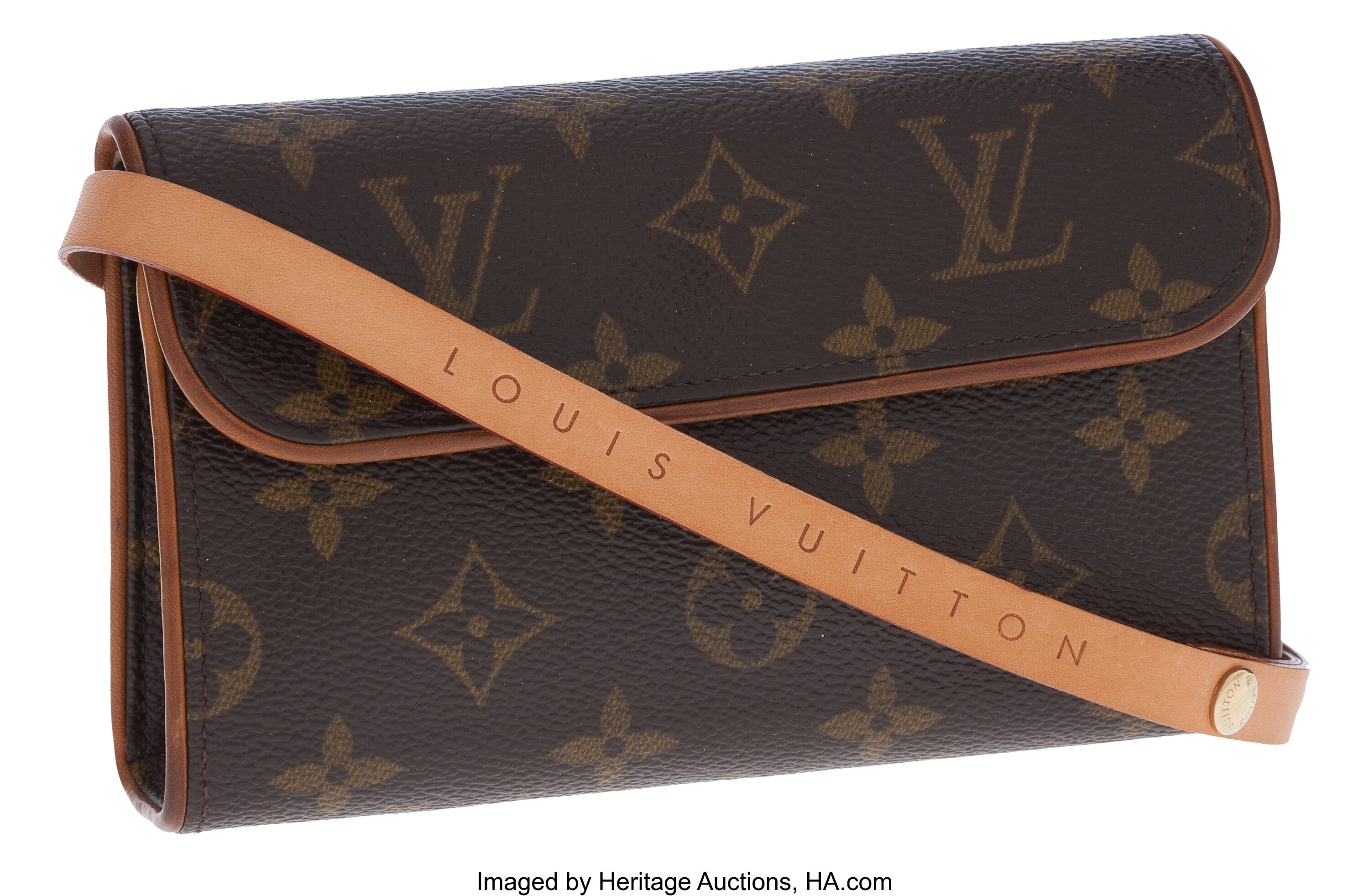 Louis Vuitton Classic Monogram Canvas Pouch with Belt Bag. , Lot #77016