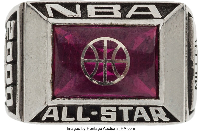 2000 Reggie Miller NBA All Star Ring. Basketball Collectibles, Lot  #82456