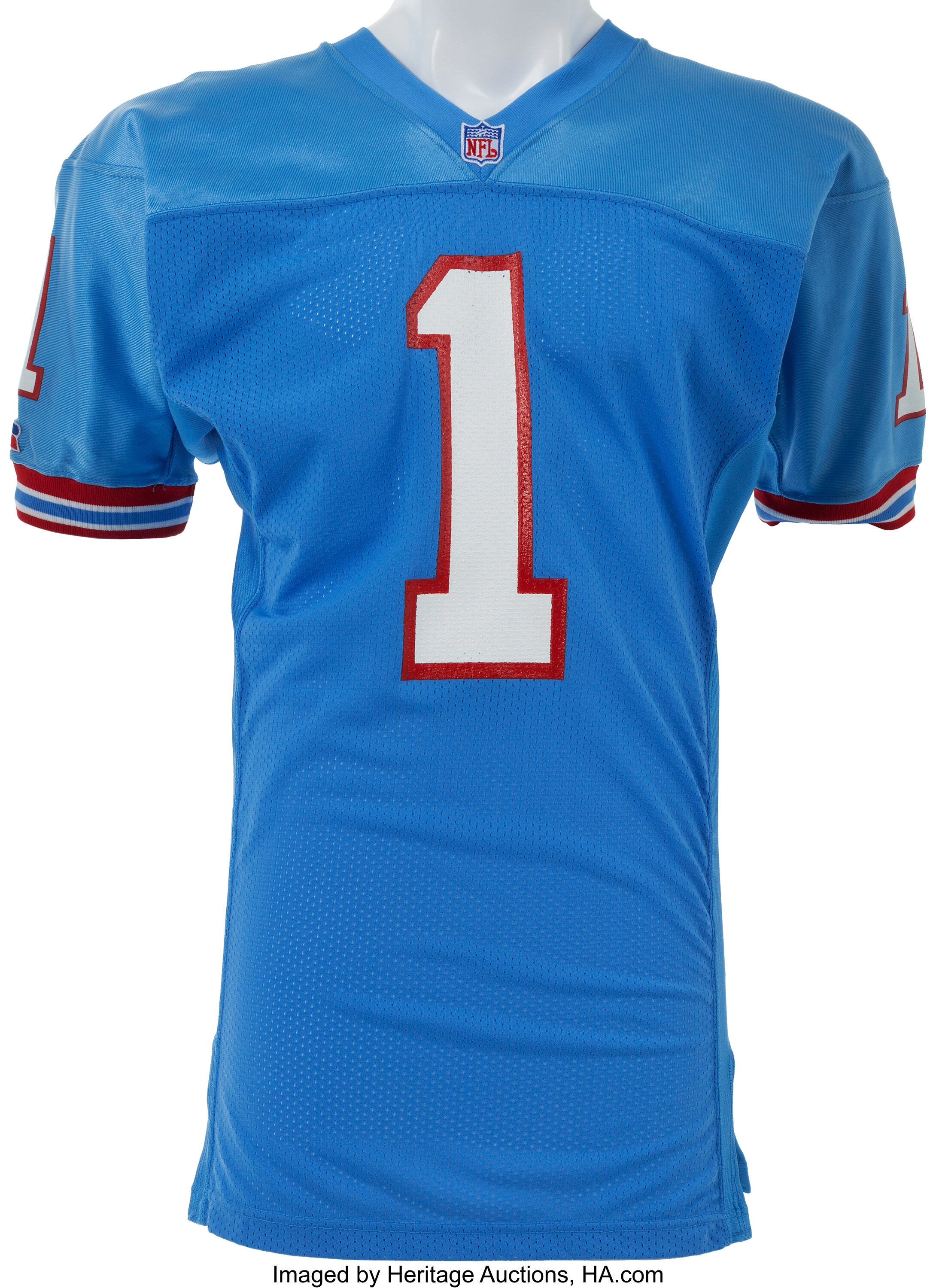 Houston Oilers Warren Moon . Great QB had one of the best arms in