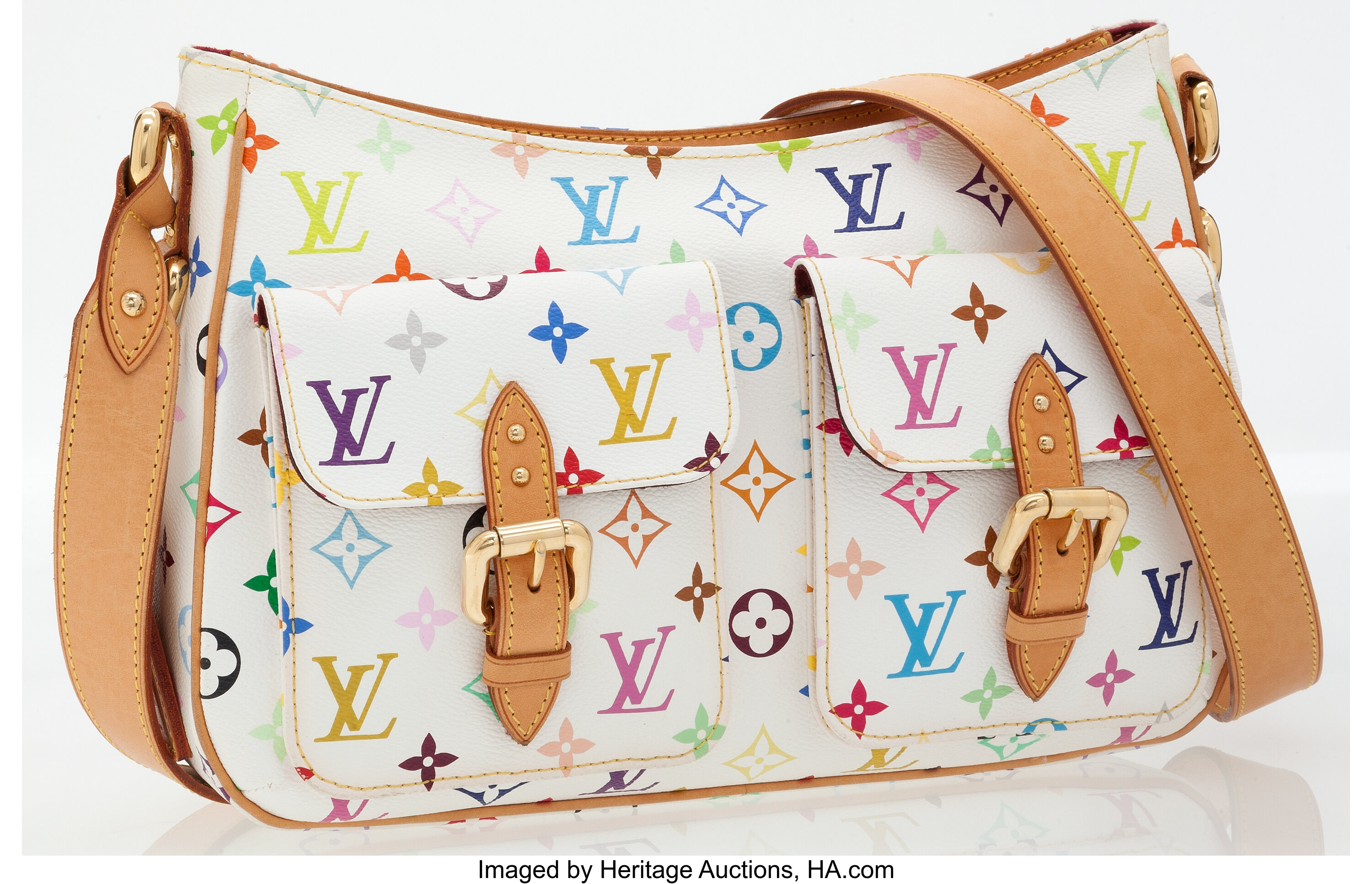 louis vuitton handbags white multicolor