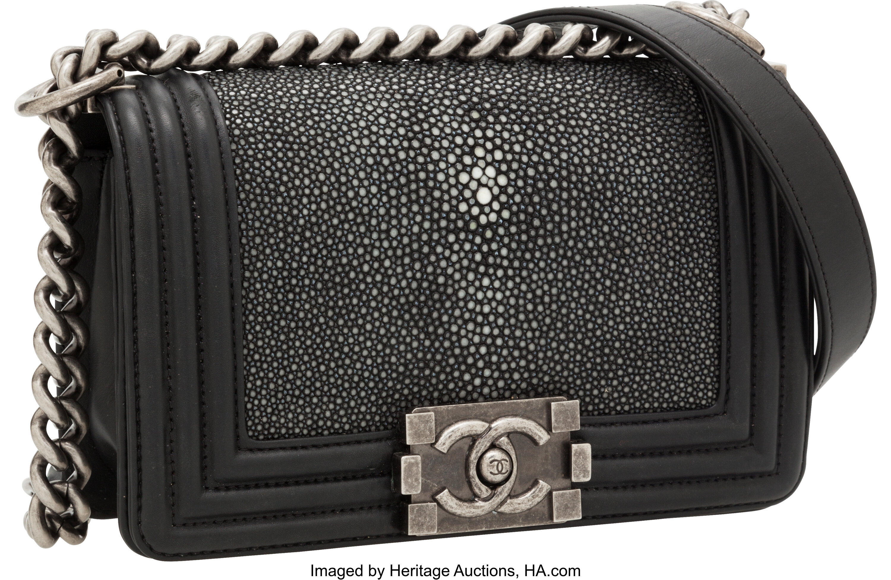 Sold at Auction: CHANEL LEGO 'CC' SHOULDER BAG