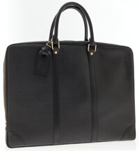 Louis Vuitton Black Epi Leather Porte-Documents Voyage Briefcase Bag