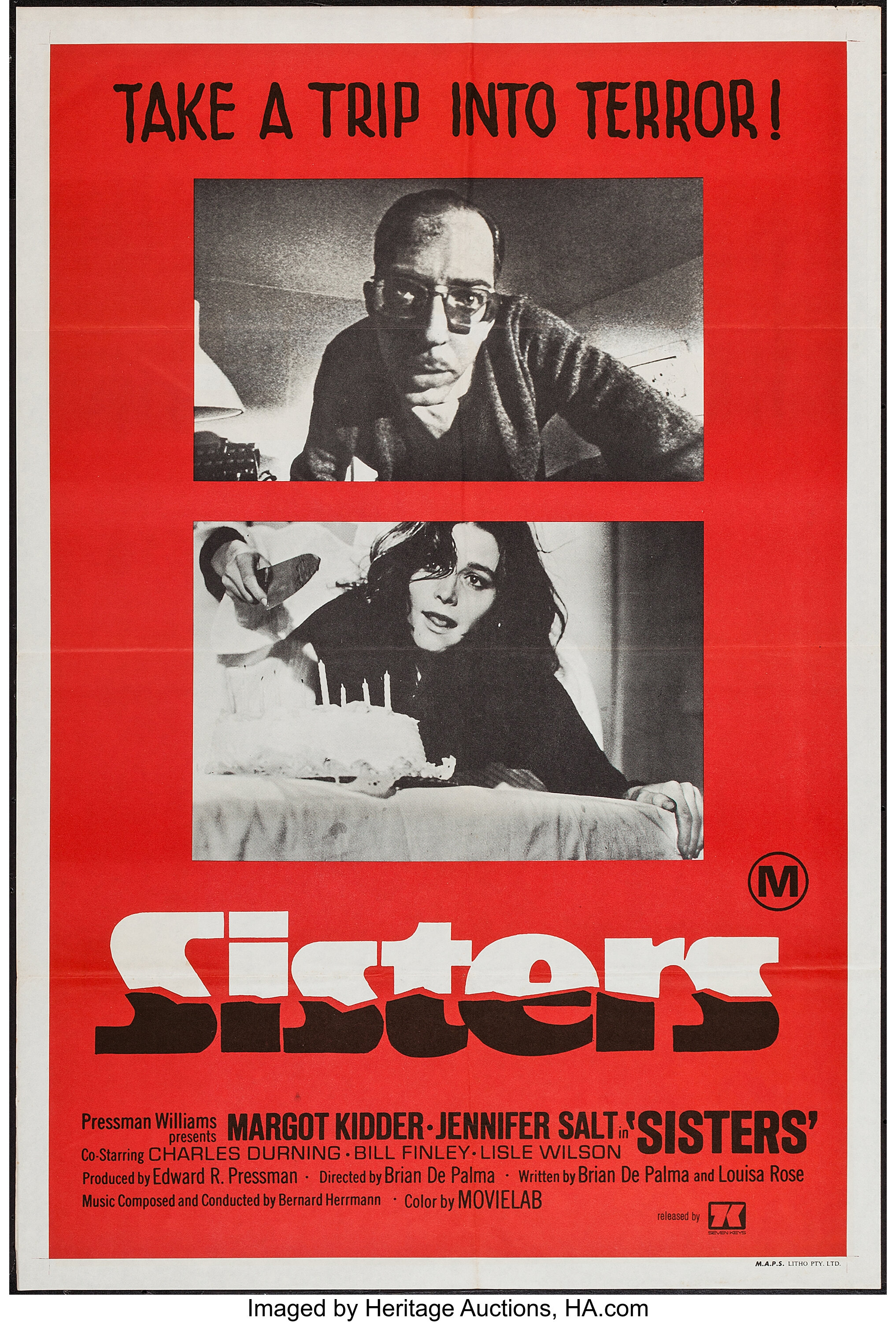 Sisters (Seven Keys, 1973). Australian One Sheet (27" X 40"). | Lot #51392 | Heritage Auctions