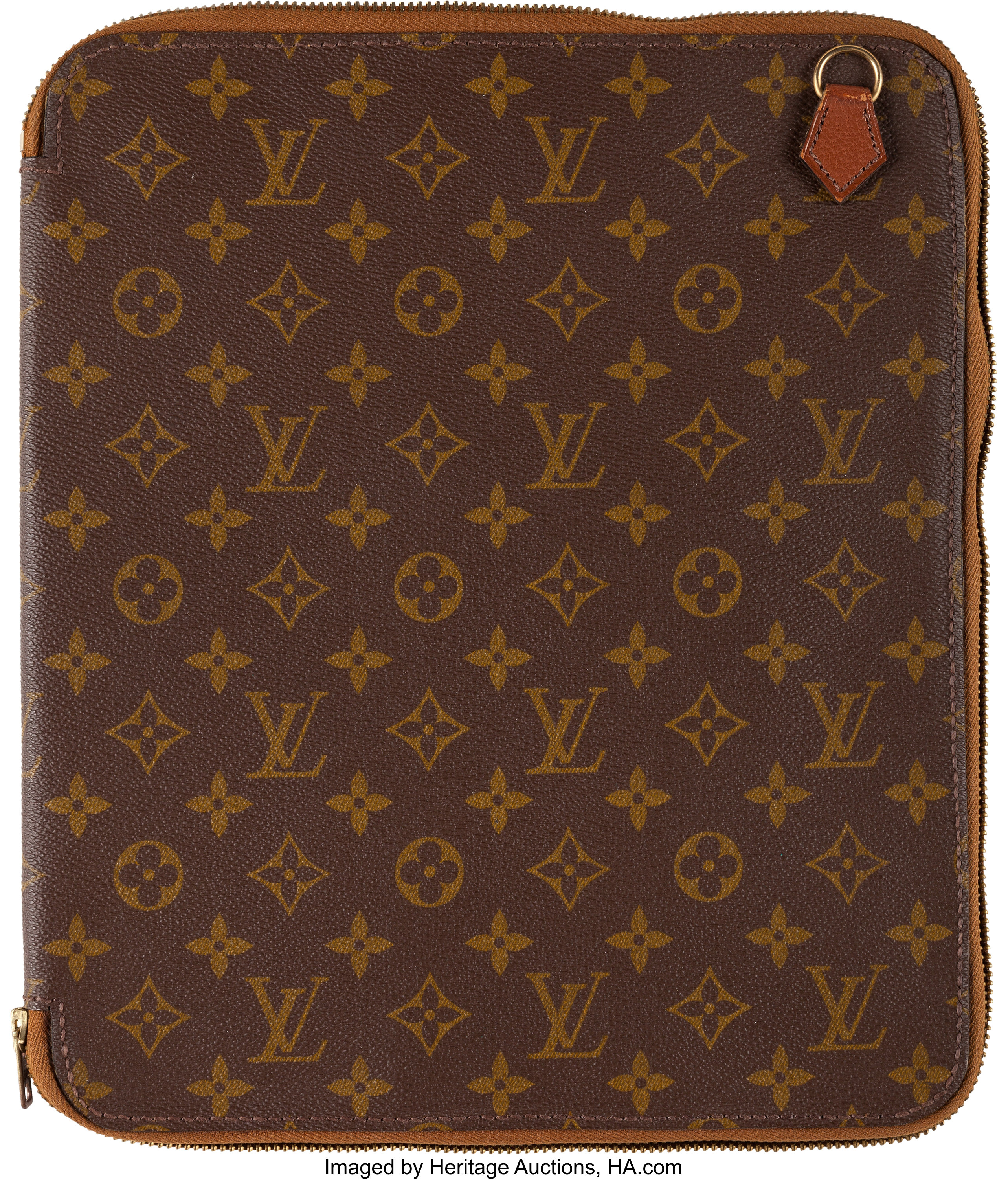 Vintage Louis Vuitton Monogram Portfolio or Laptop Case With 