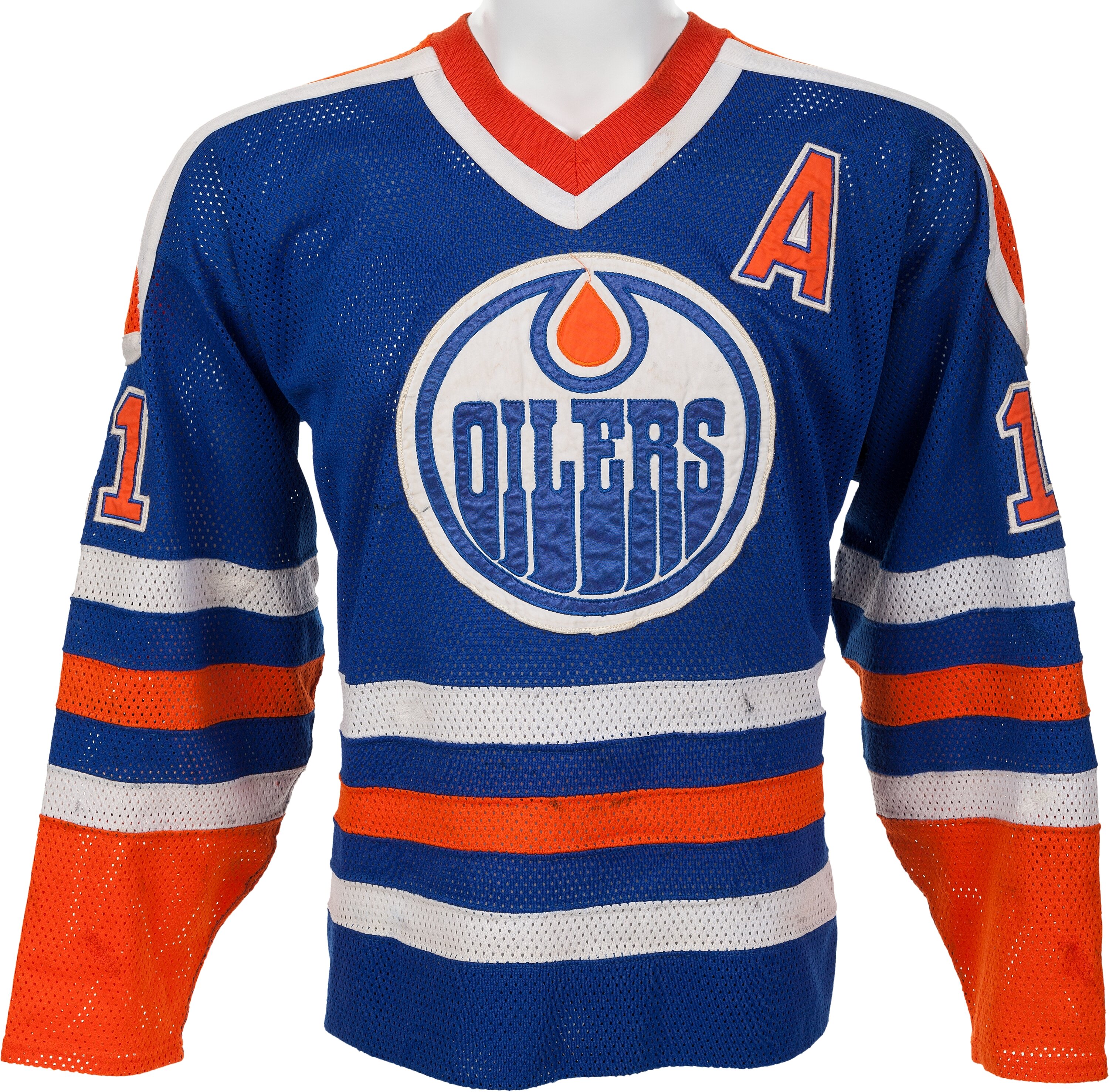 Lot Detail - 1990-1991 Mark Messier Edmonton Oilers Game-Used Home Jersey  (Team LOA)