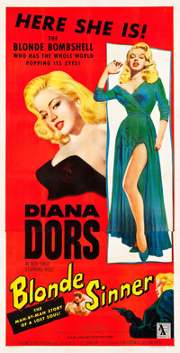 Blonde Sinner (Allied Artists, 1956). Three Sheet (41.5" X 80")