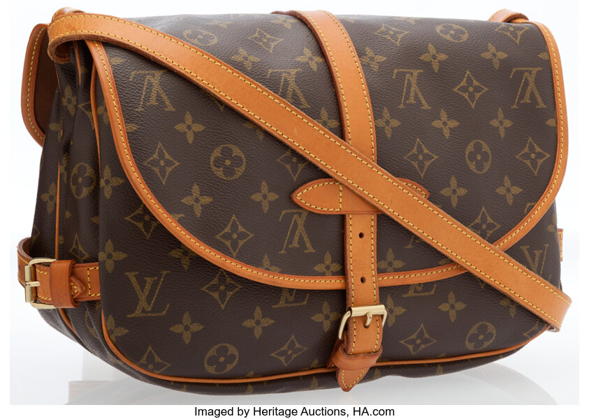 Louis Vuitton Classic Monogram Canvas Saumur MM Messenger Bag