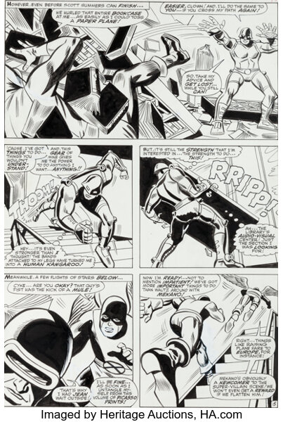 Ross Andru And George Roussos X Men 36 Page 15 Original Art Lot 915 Heritage Auctions