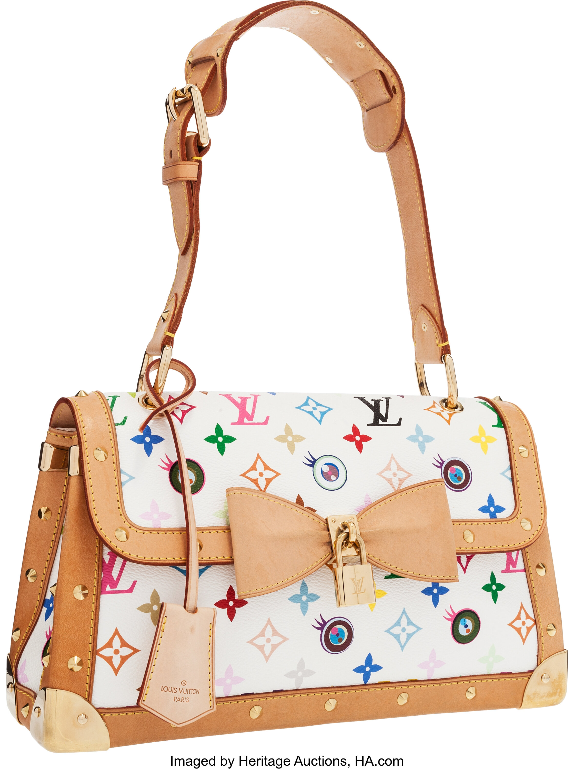 Louis Vuitton Limited Edition White Monogram Multicolore Eye Need