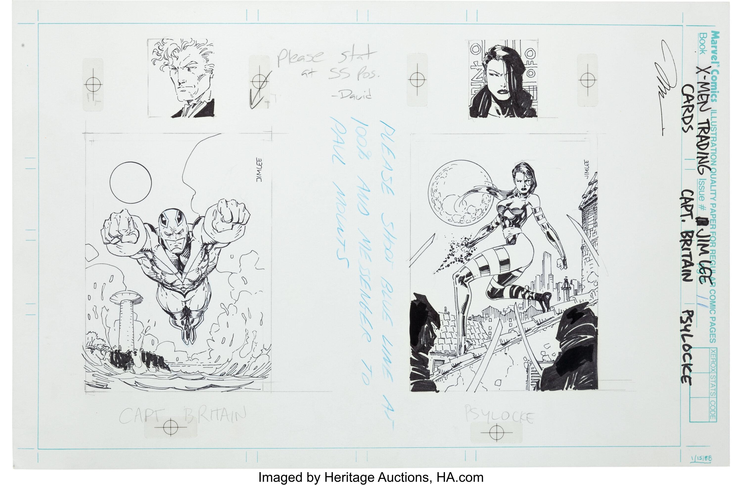 Jim Lee X-Men Trading Cards Series I - Captain Britain/Psylocke | Lot  #12832 | Heritage Auctions