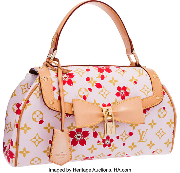Louis Vuitton Limited Edition Pink Canvas Cherry Blossom Sac Retro, Lot  #58364