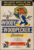 Movie Posters:Animation, Woody Woodpecker Stock (Universal International, 1950). One Sheet
(27" X 40"). Animation.. ...