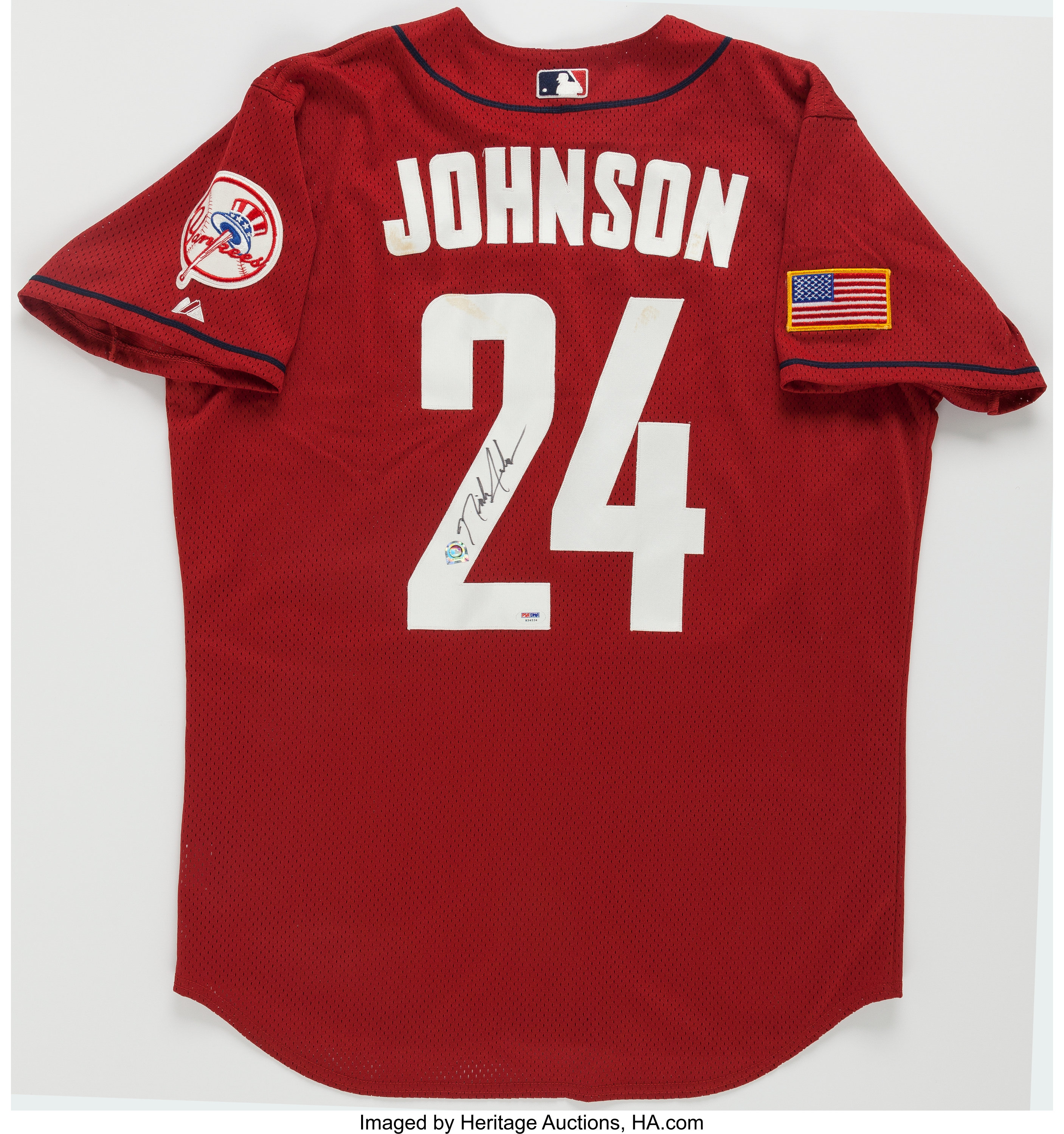 2001 Nick Johnson Game Worn Futures Game New York Yankees Jersey., Lot  #42093