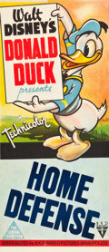 Movie Posters:Animation, Donald Duck's Home Defense (RKO, 1943). Australian Daybill (13" X
30").. ...