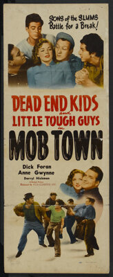 Mob Town (Film Classics, R-1948). Insert (14" X 36"). Comedy