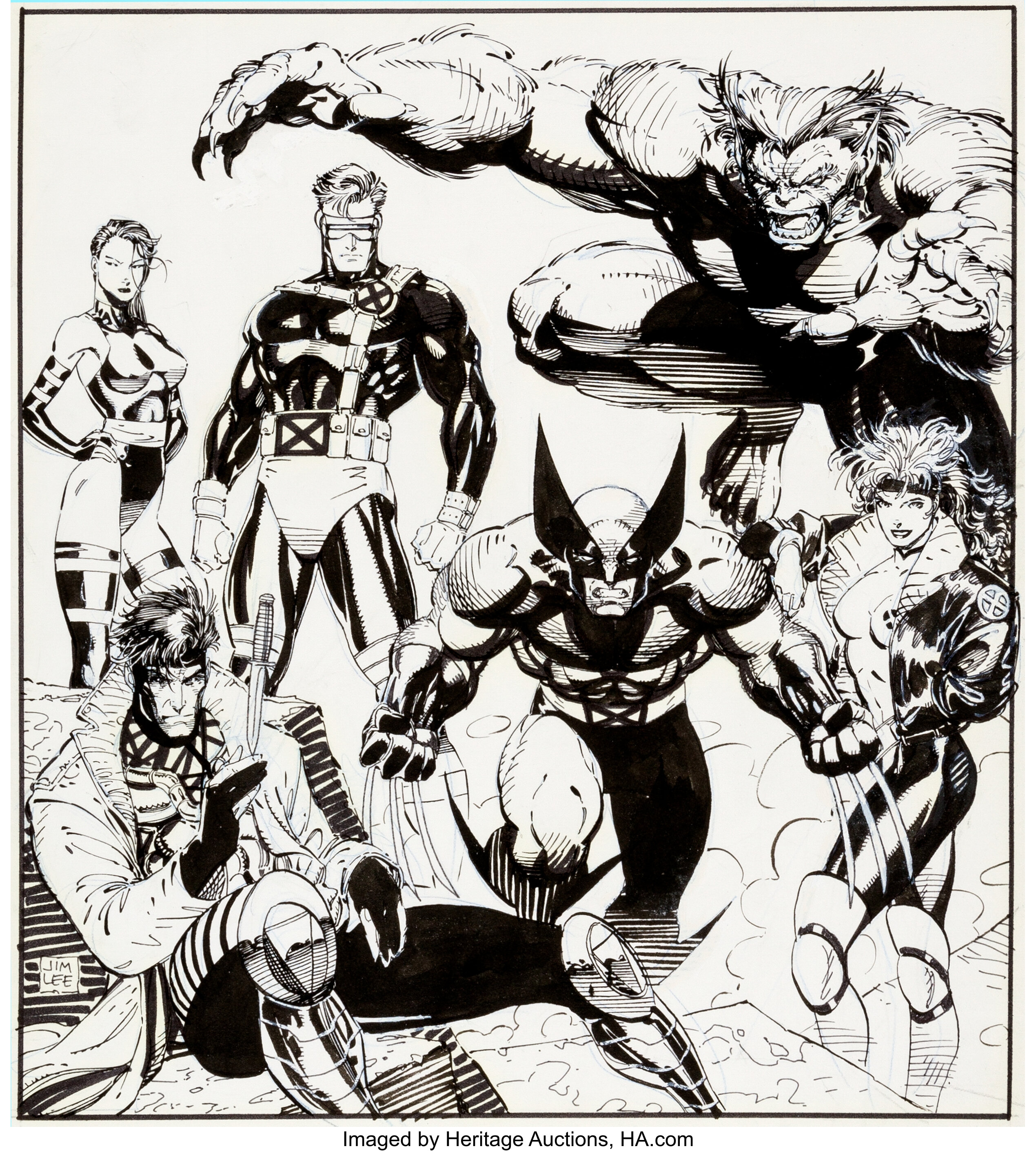 Jim Lee Advance Comics 32 X Men V2 1 Promotional Cover Lot Heritage Auctions