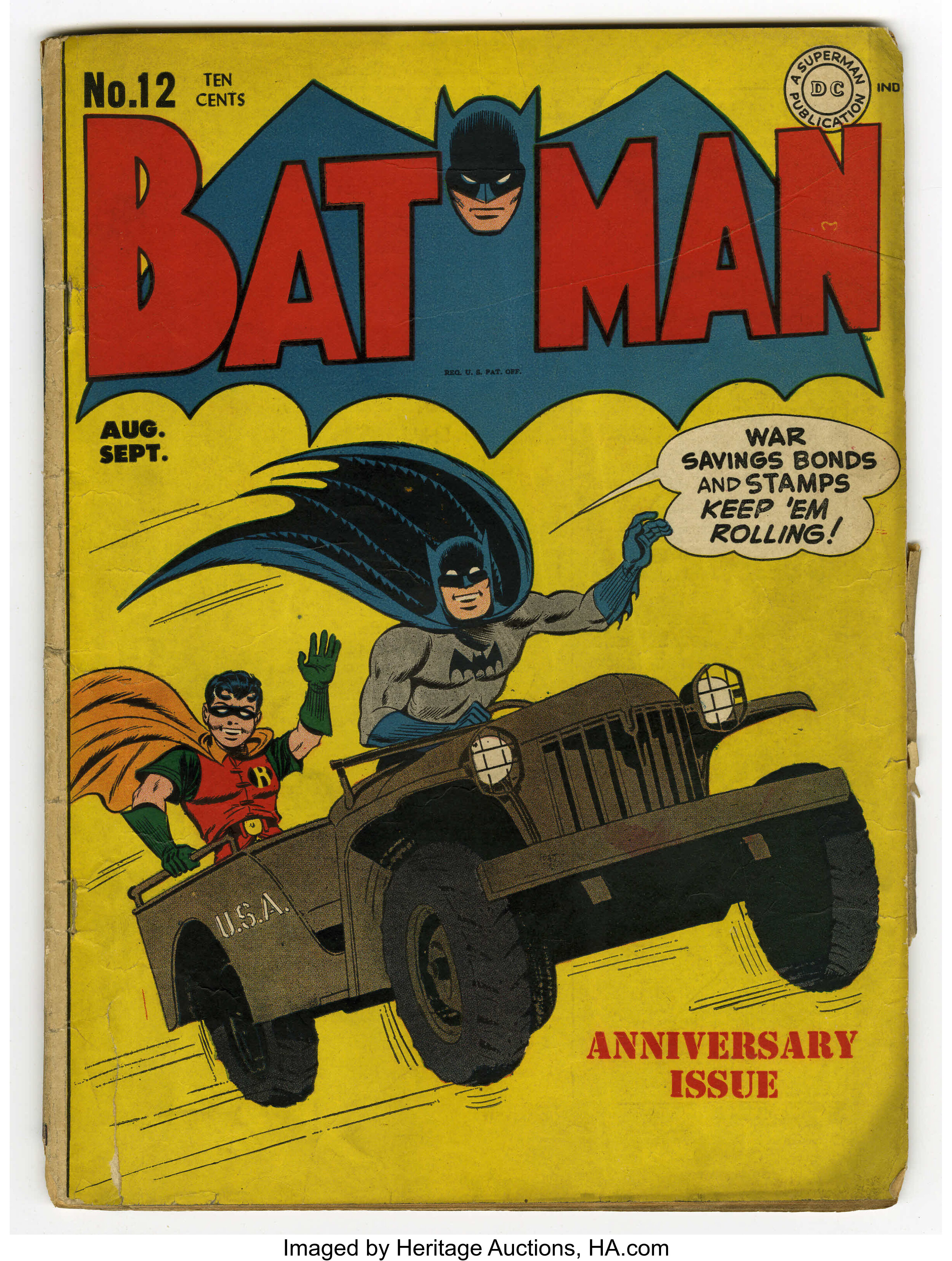 Batman #12 (DC, 1942) Condition: GD-. Joker appearance. Jerry | Lot #17075  | Heritage Auctions