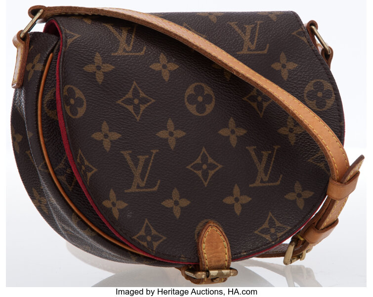 Louis Vuitton Classic Monogram Canvas Sac Tambourine Crossbody Bag., Lot  #17032