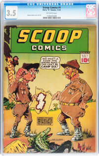 Scoop Comics #1 (Chesler, 1941) CGC VG- 3.5 Off-white pages