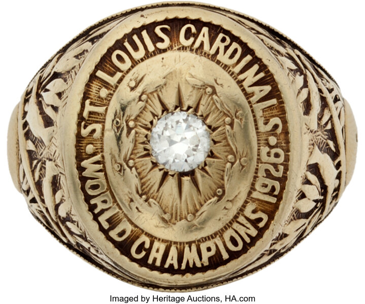 1926 St. Louis Cardinals World Championship Ring Presented to Billy, Lot  #80120