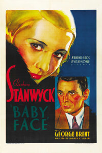 Baby Face (Warner Brothers, 1933). One Sheet (27" X 41")