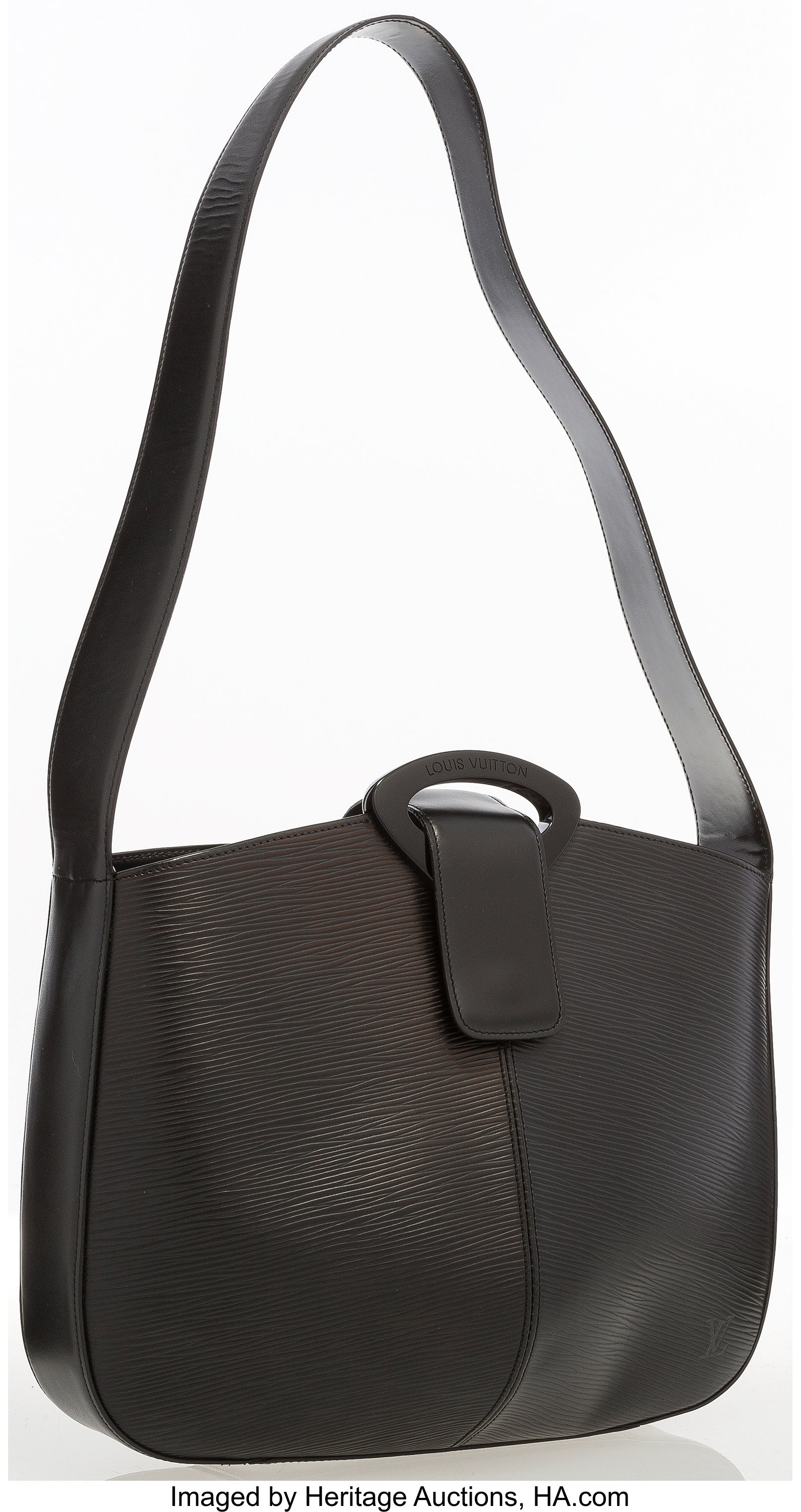 Louis Vuitton Black Epi Leather Reverie Shoulder Bag. Good