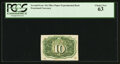 Fractional Currency:Second Issue, Milton 2E10R.4c 10¢ Second Issue Experimental PCGS Choice New 63..
...