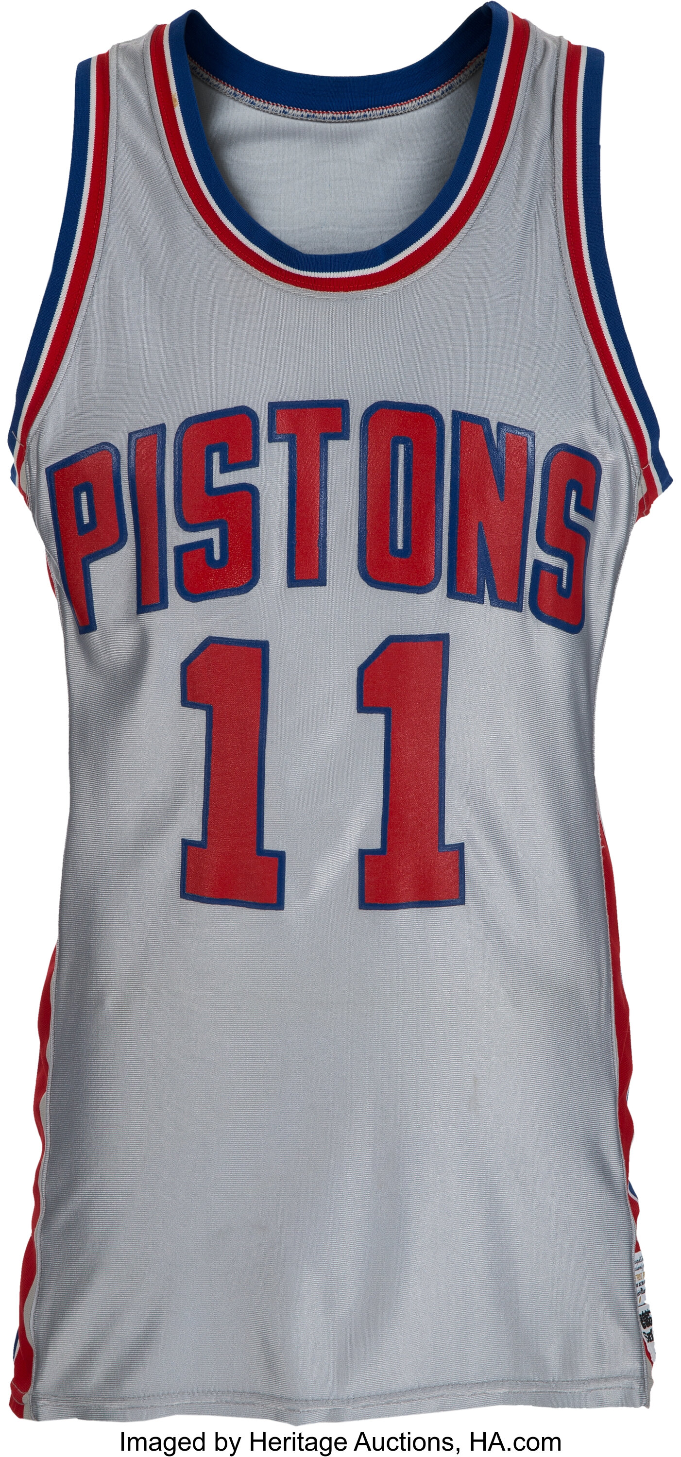 Retro Isiah Thomas #11 Detroit Pistons Basketball Trikot Genäht Weiß 