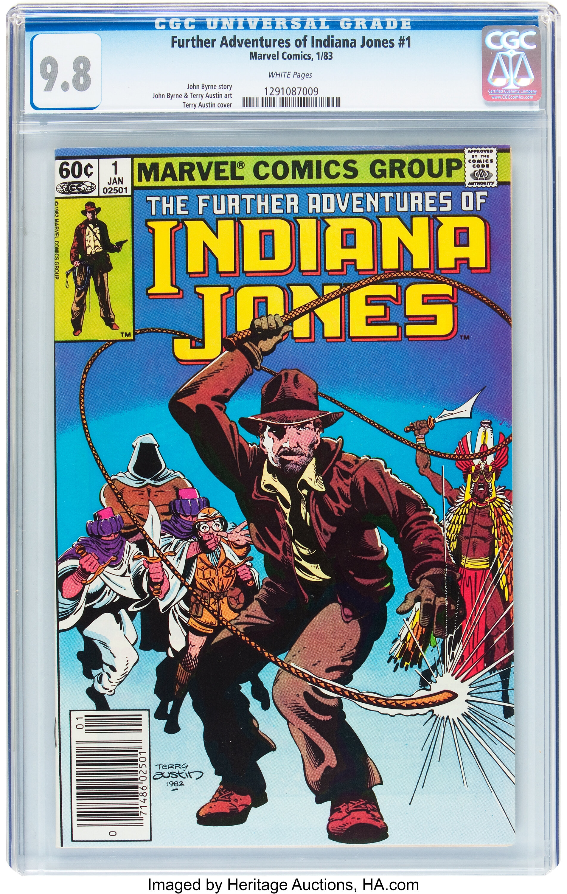 The Further Adventures of Indiana Jones Comic Book #1 Marvel 1983 NEAR MINT