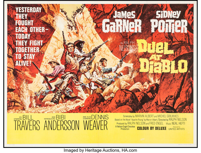 Movie Posters:Western, Duel at Diablo (United Artists, 1966). British Quad (30" X 39.75"). Western.. ...