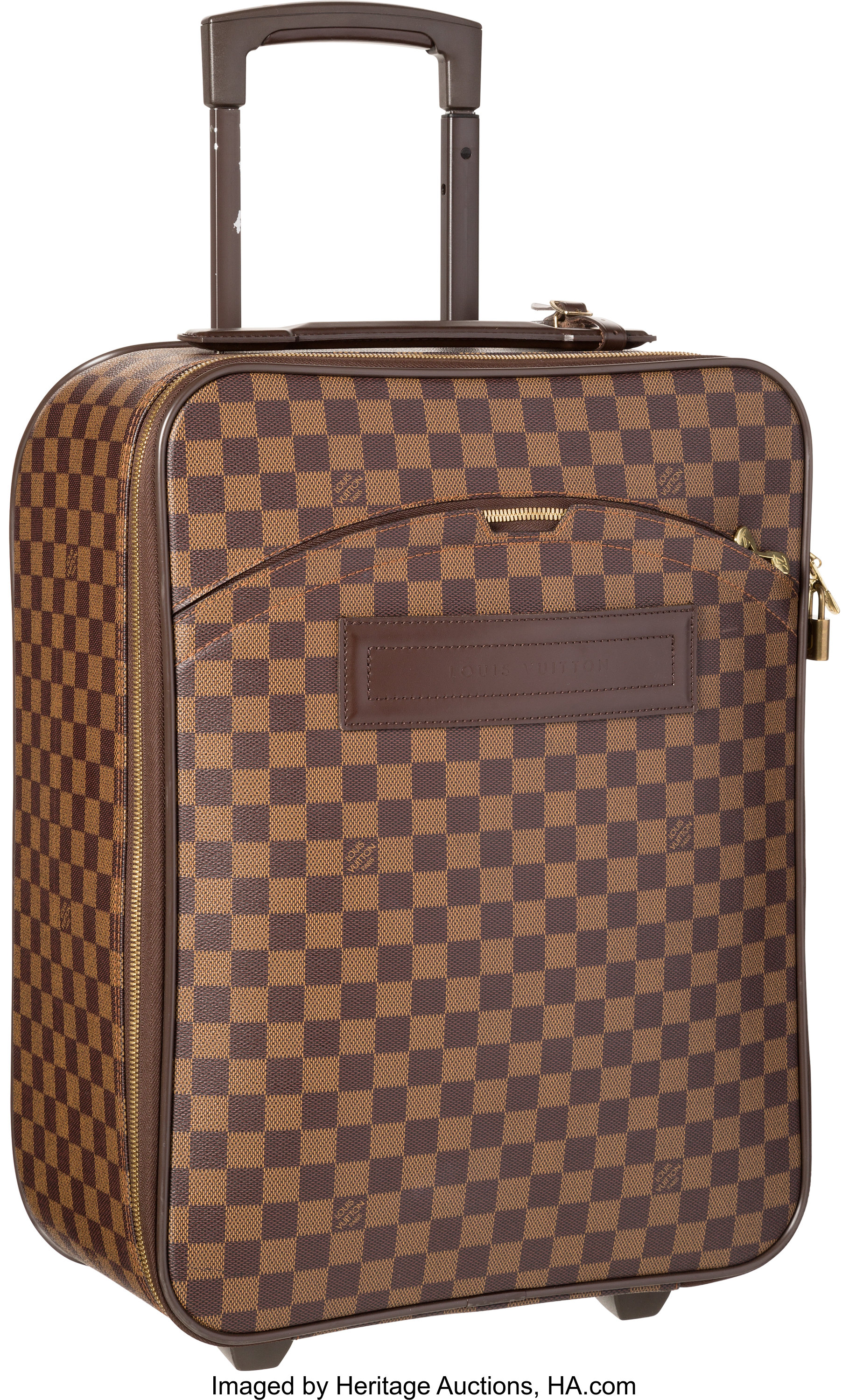 Louis Vuitton Damier Ebene Canvas Pegase 45 Suitcase. Excellent, Lot  #58478