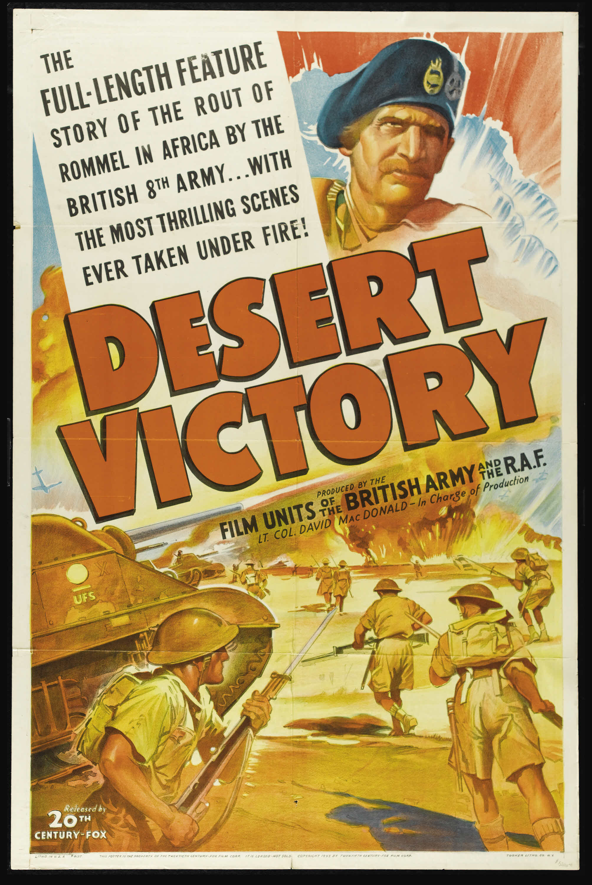 Desert Victory (20th Century Fox, 1943). One Sheet (27" X 41"). | Lot  #26043 | Heritage Auctions