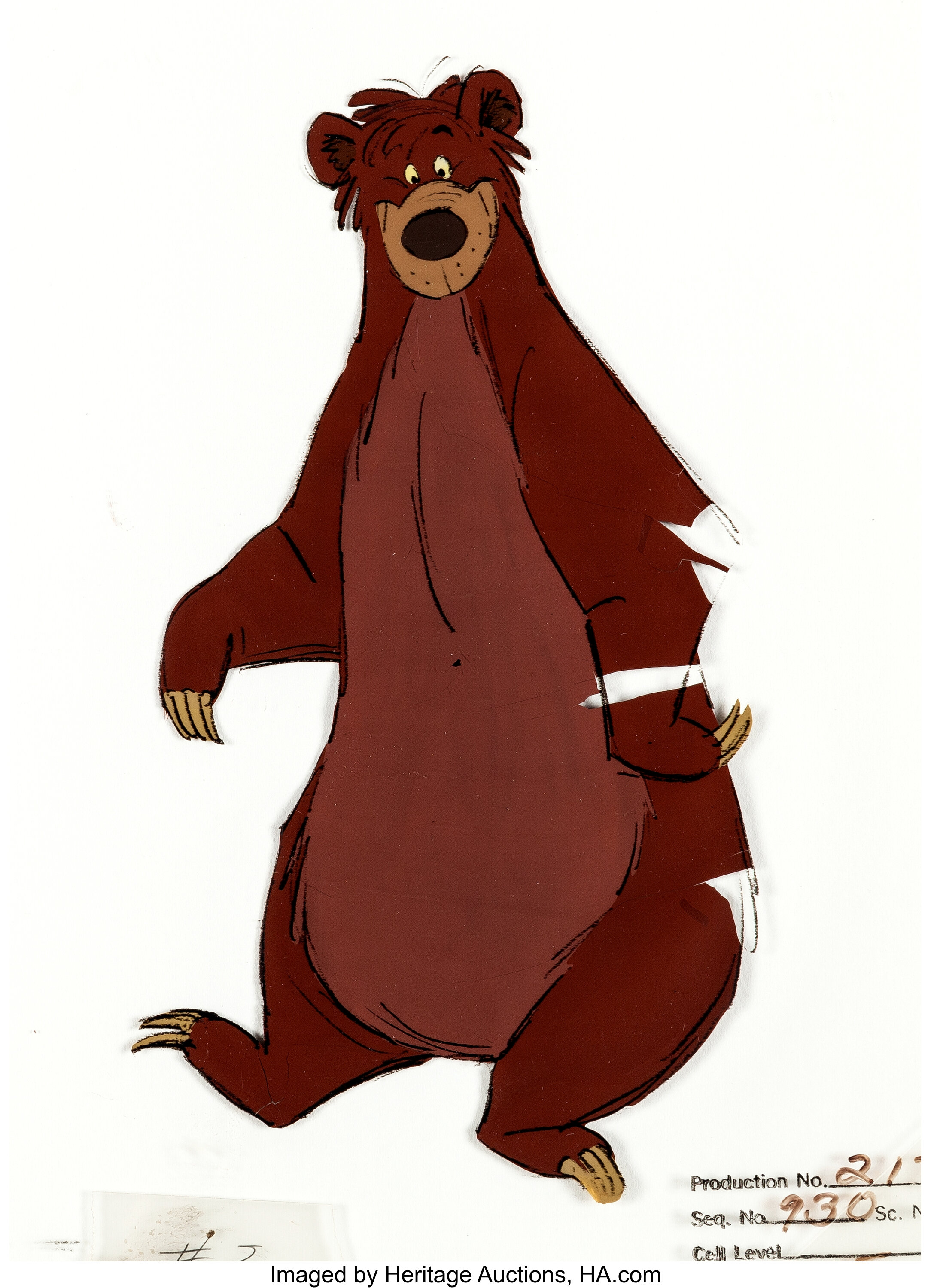 The Jungle Book Baloo the Bear Color Model (Walt Disney, 1967).... | Lot  #97257 | Heritage Auctions
