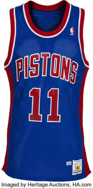 1989-90 Isiah Thomas Game Worn Detroit Pistons Jersey & Shorts. , Lot  #13568